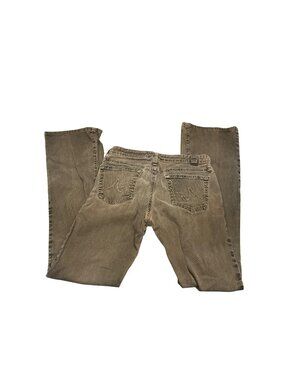 AG Adriano Goldschmied Brown Straight Leg Jeans Women’s Size 27 Mid Rise Stretch